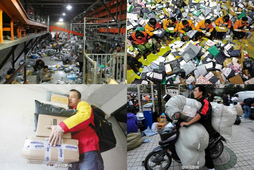 预测，今年“双11”的全国包裹量将超过7.6亿件，比去年增长30%以上