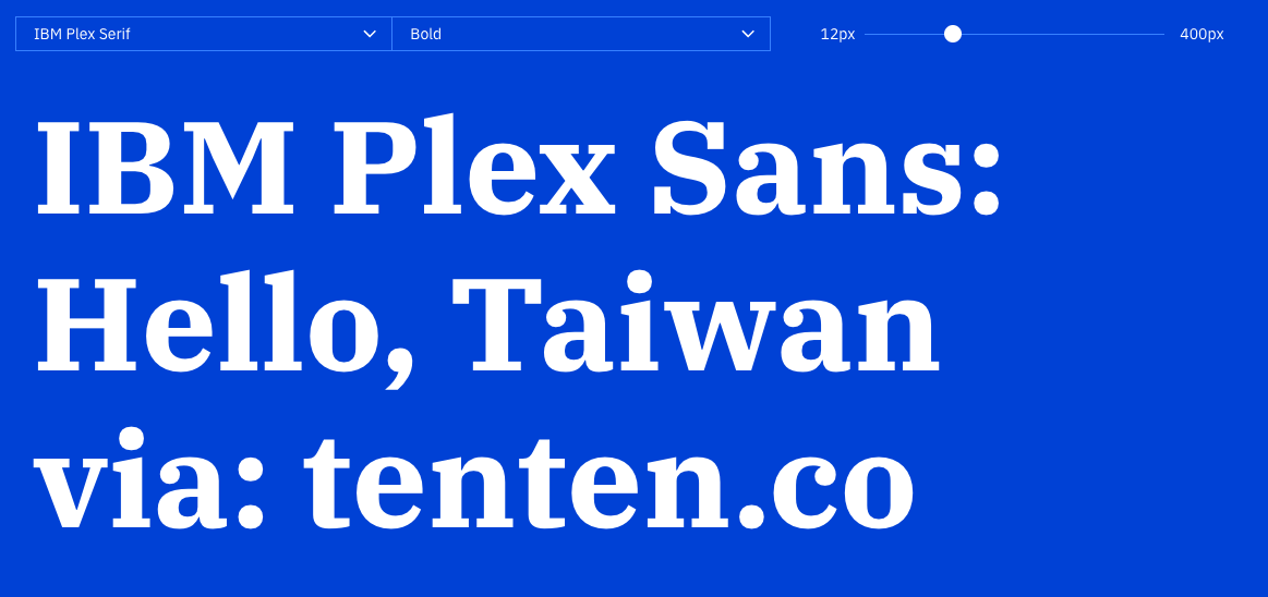 IBM plex 字體下載